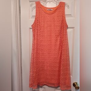 💙 Notations Peach Sleeveless Dress